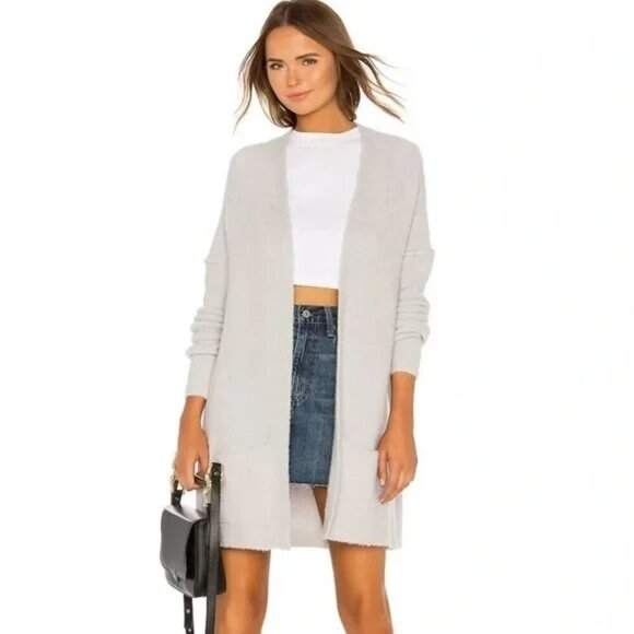 FREE PEOPLE NWT Phantom Sweater Size XS Gray Oversized Cardigan Casual 61-18 - Picture 13 of 13
